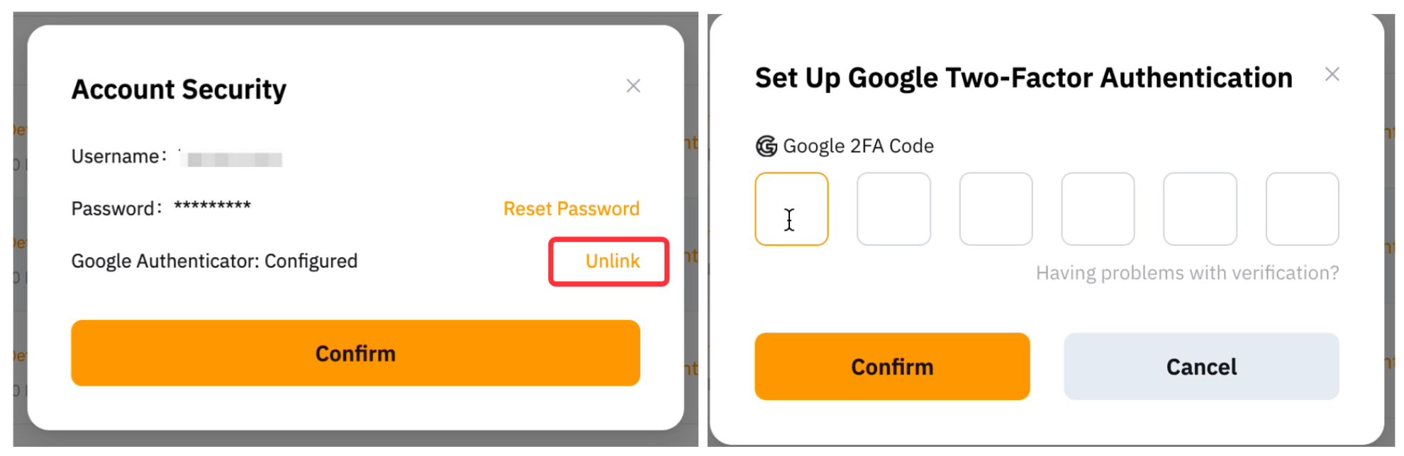 2FA deaktivieren Schritt 1